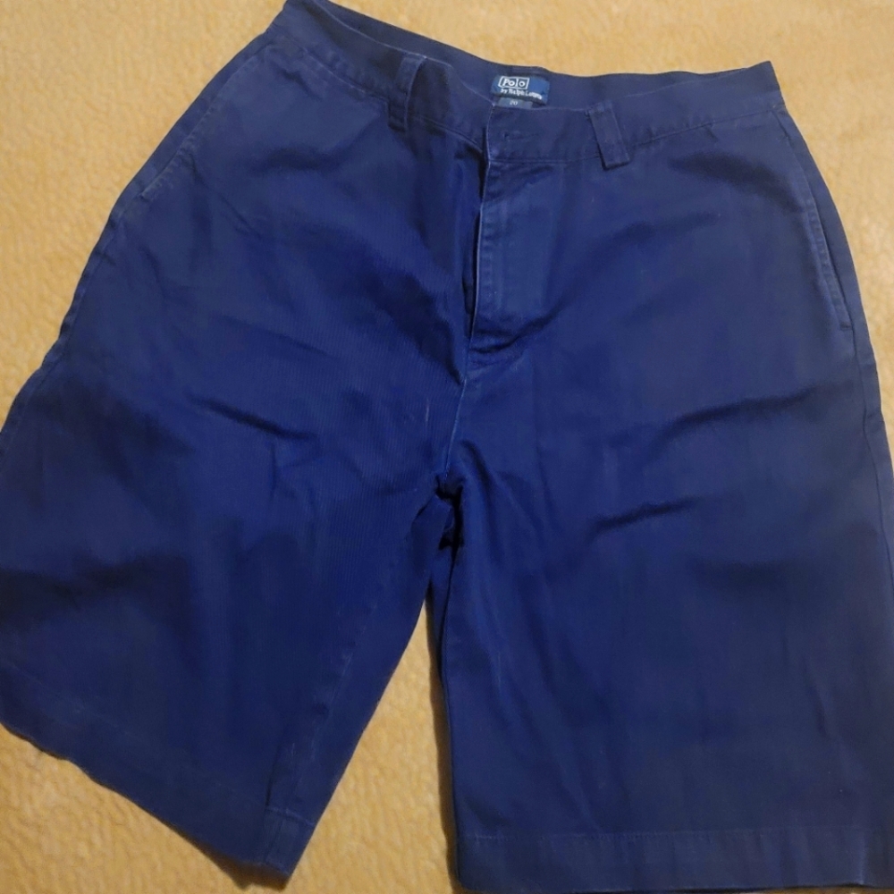 Boys Navy Polo Ralph Lauren Shorts Size 20